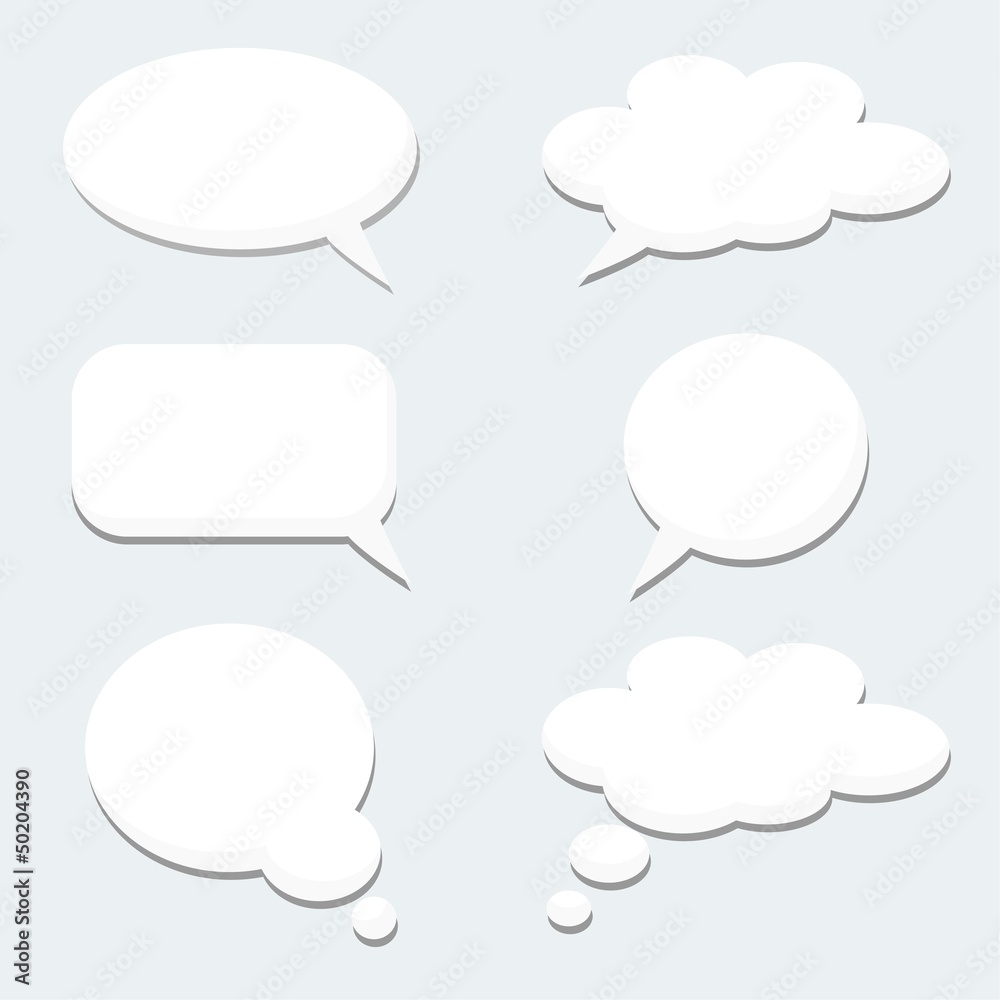 Speech thought dialog bubble, vector Speech thought dialog bubble, vector