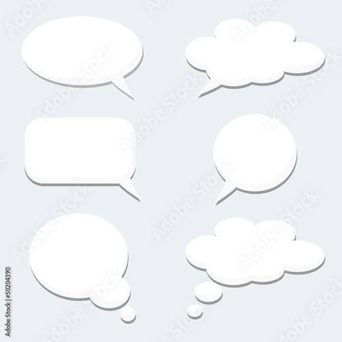 Speech thought dialog bubble  vector