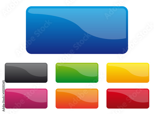 Boutons glossy multicolores