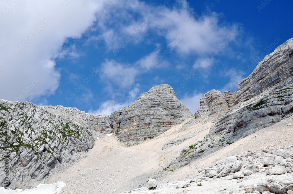 Kanin, Berg in den Julischen Alpen, Slowenien Kanin, Berg in den Julischen Alpen, Slowenien