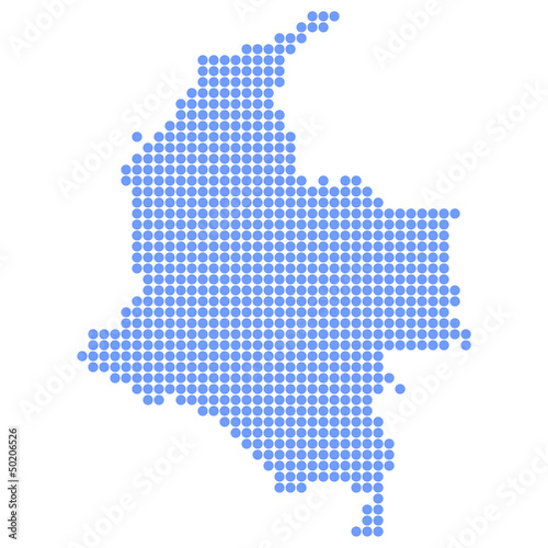 コロンビア 地図 円