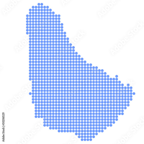 バルバドス　地図　円