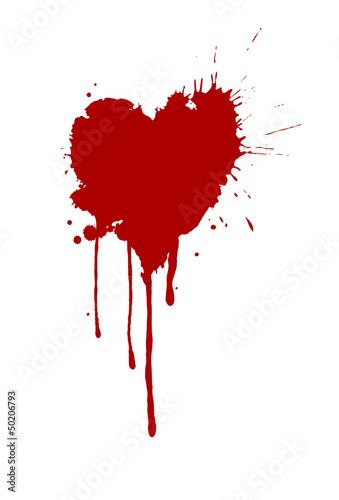 Heart-shaped splash