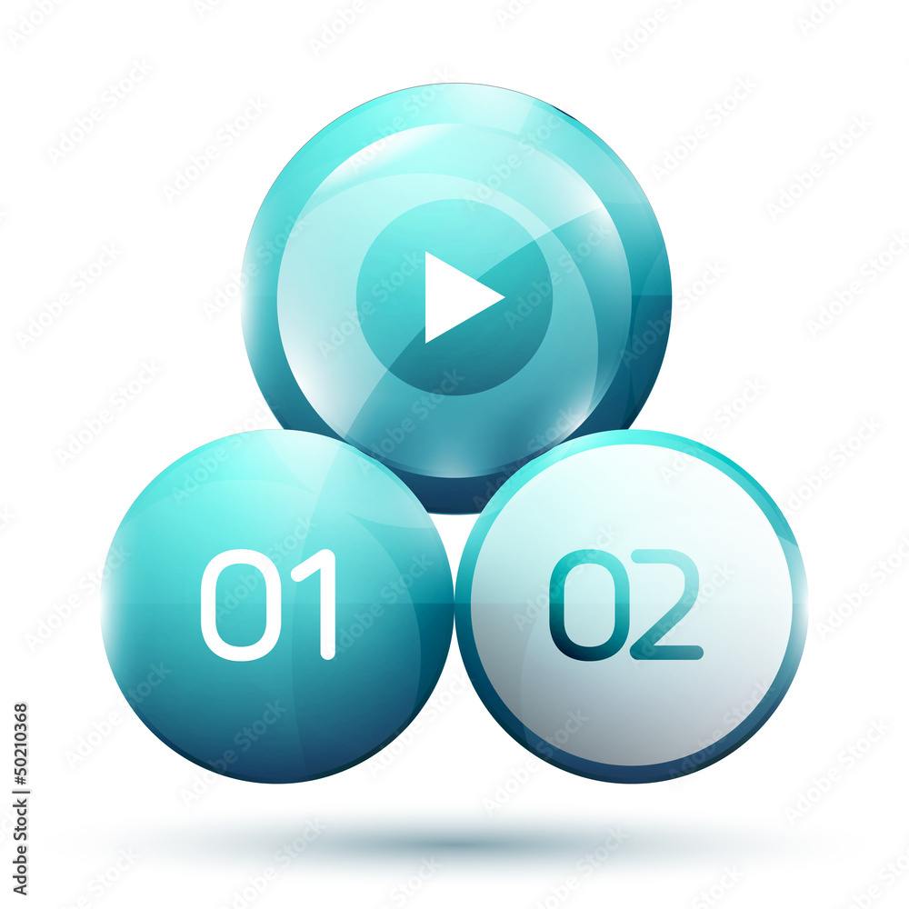 Glass circles abstract shapes for banner Glass circles abstract shapes for banner
