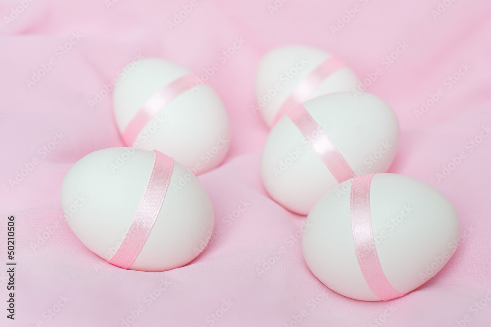 Colorful Easter eggs on white background Colorful Easter eggs on white background