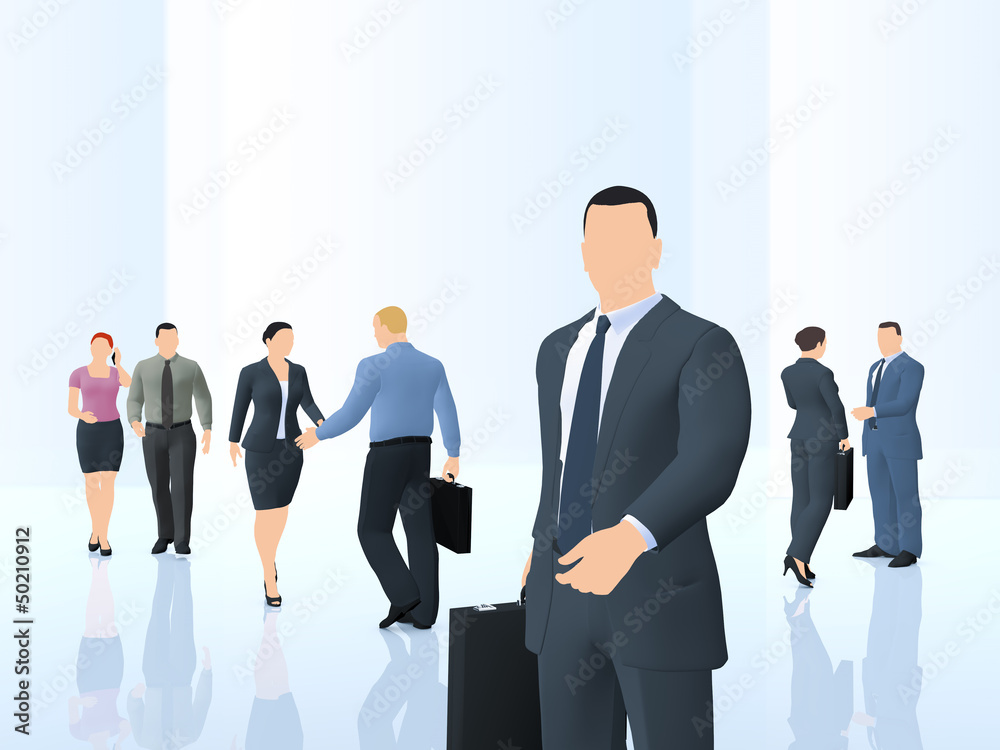 Geschäftsleute - Business Situation: Illustration Geschäftsleute - Business Situation: Illustration