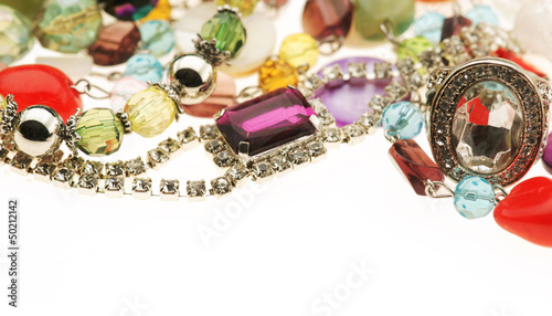 Mixed plastic Jewelry backlit Studio Shot © cobaltstock