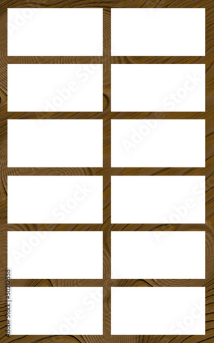 Isolated Window Frame 12N Flat