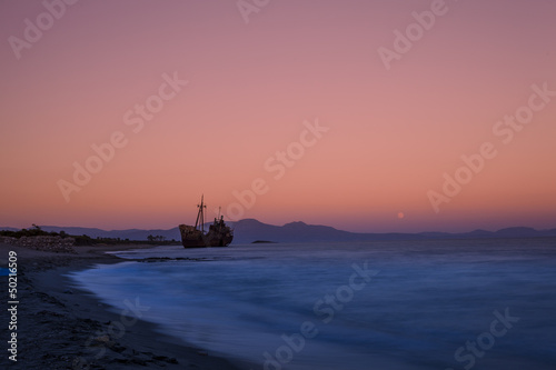 Shipwreck near Githeio,Greece