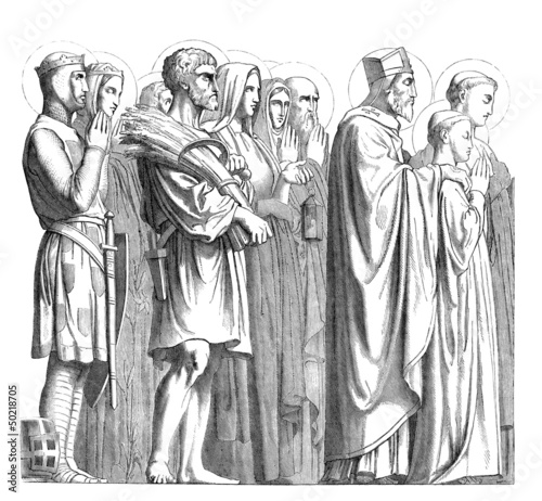 Tableau sur toile Christian People : Saints