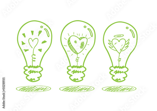 love and saving energy concept