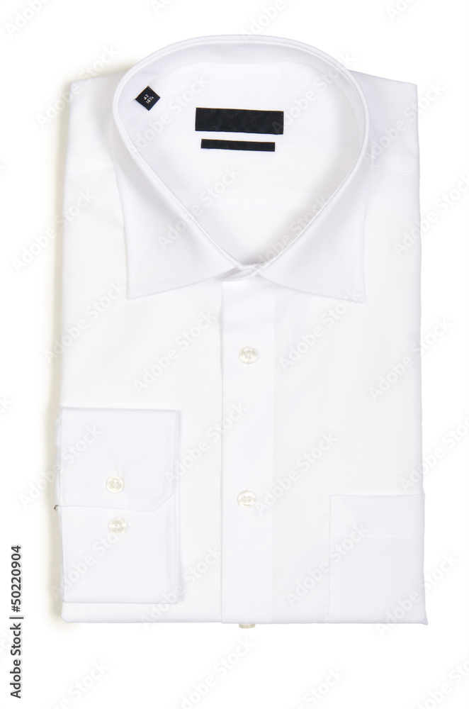 Nice male shirt isolated on the white Nice male shirt isolated on the white