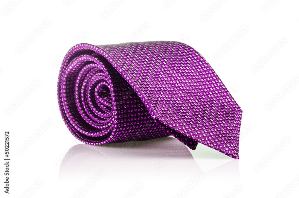 Elegant silk male tie ( necktie ) on white Elegant silk male tie ( necktie ) on white
