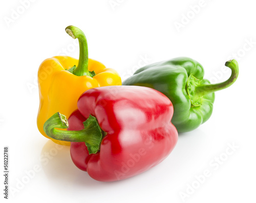 peppers isolated with clipping path included