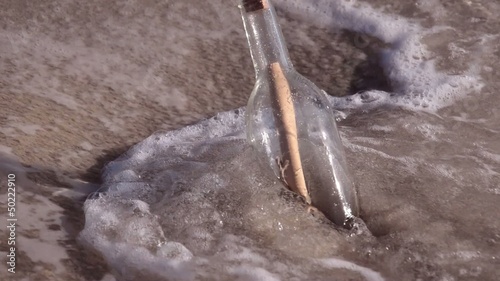 Message in a Bottle on the beach