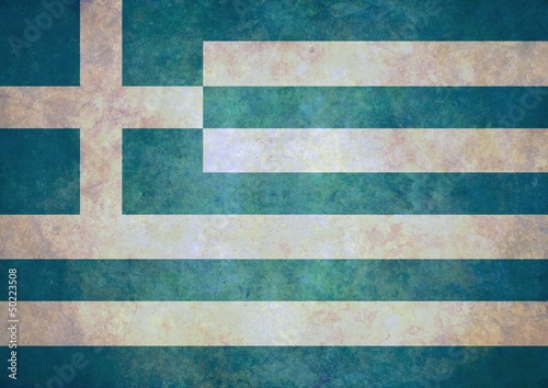 Grunge Greece flag