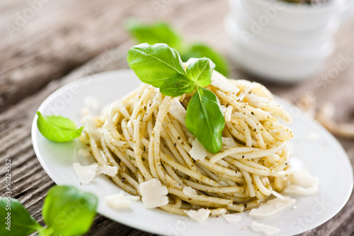 spaghetti mit pesto verde