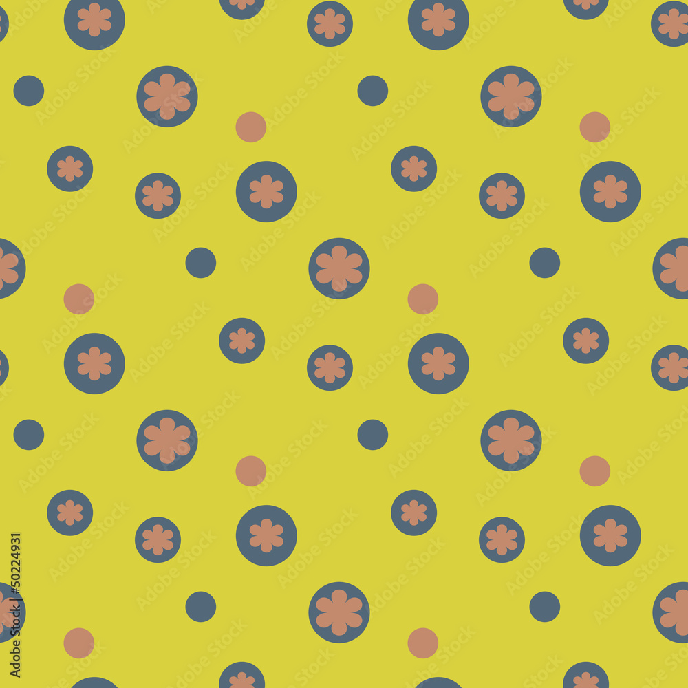 Seamless Vector Pattern with Little Flowers Seamless Vector Pattern with Little Flowers