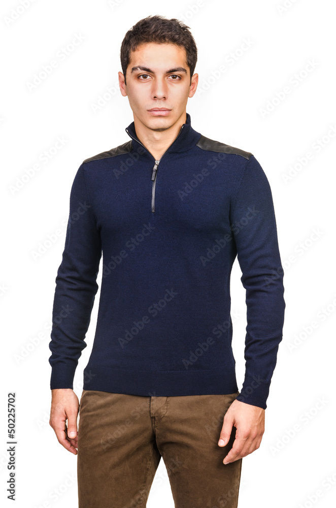 Male t-shirt isolated on the white background Male t-shirt isolated on the white background
