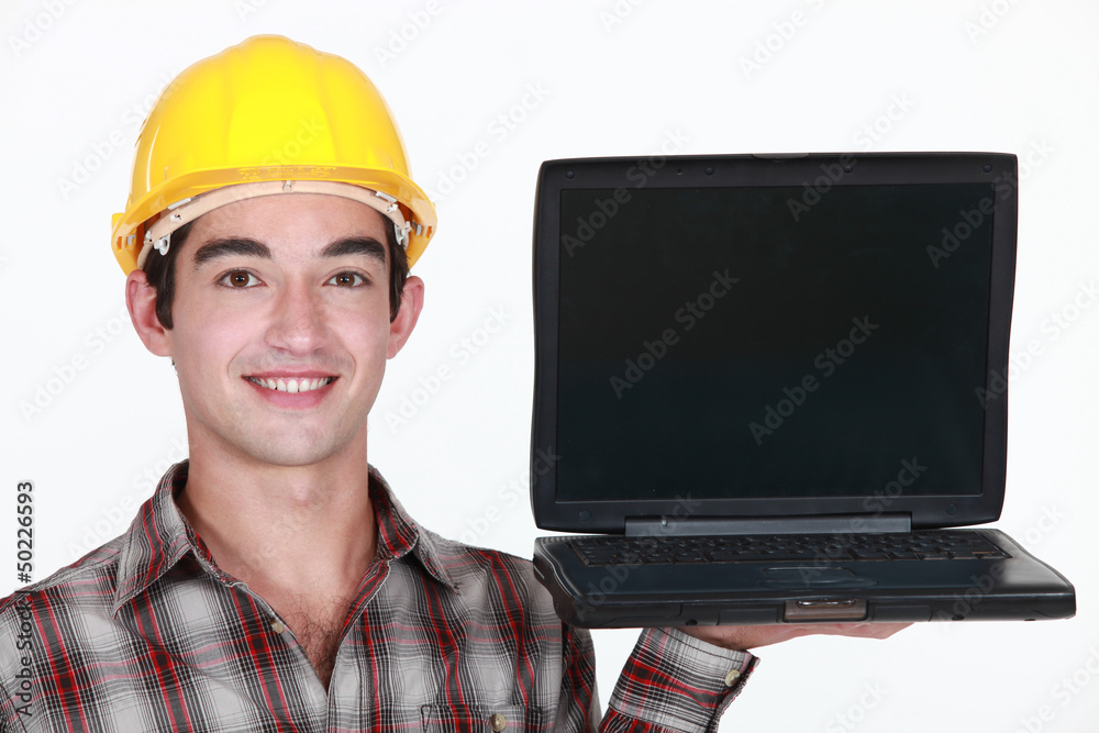 Young planner with laptop Young planner with laptop