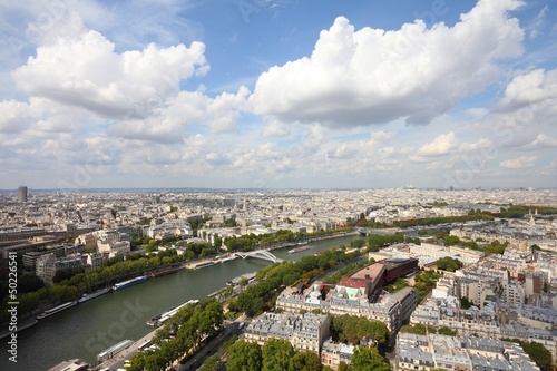 Paris, France - view with Seine River © Tupungato