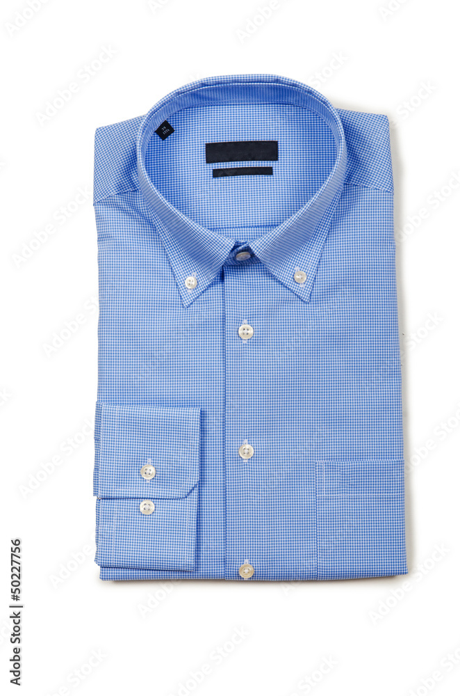 Nice male shirt isolated on the white Nice male shirt isolated on the white