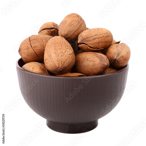 pecan in the bowl