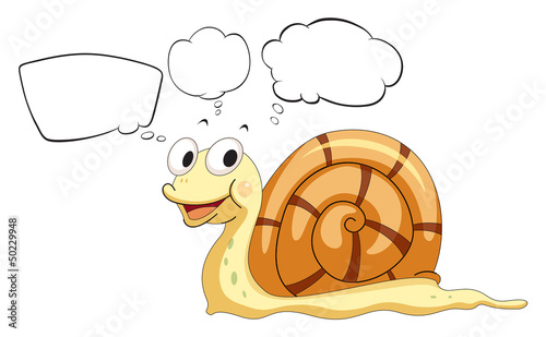 The empty callouts with a snail