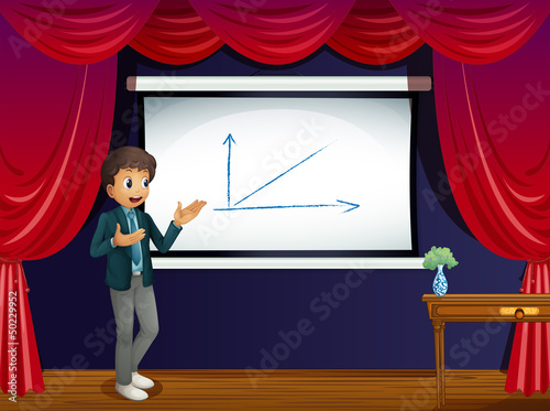 A boy and his presentation