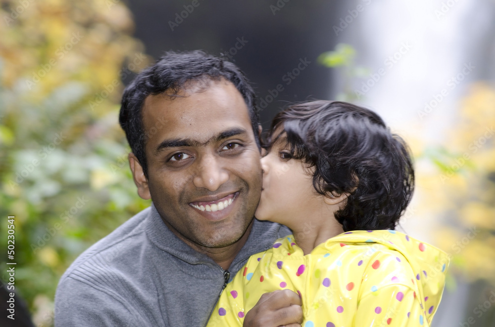 Dad and daughter in happy mood Dad and daughter in happy mood