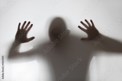 Obraz w ramie A human shadow