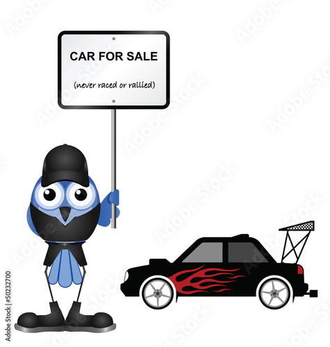 Comical dishonest car seller