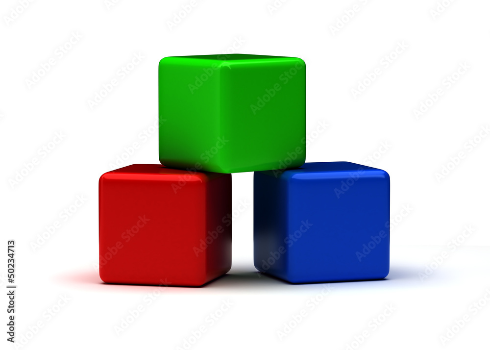 Fototapeta premium Colorful Cubes