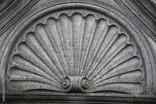 Fotografija fan shaped marble architectural detail