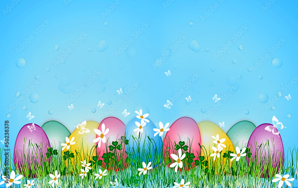 Easter Egg on the grass