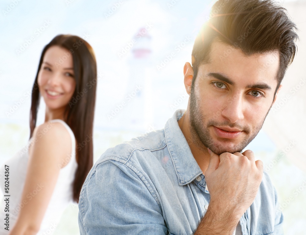 Fototapeta premium Goodlooking boy and girl
