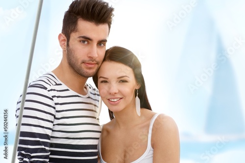 Free Download Summer portrait of attractive couple - GFXLoad