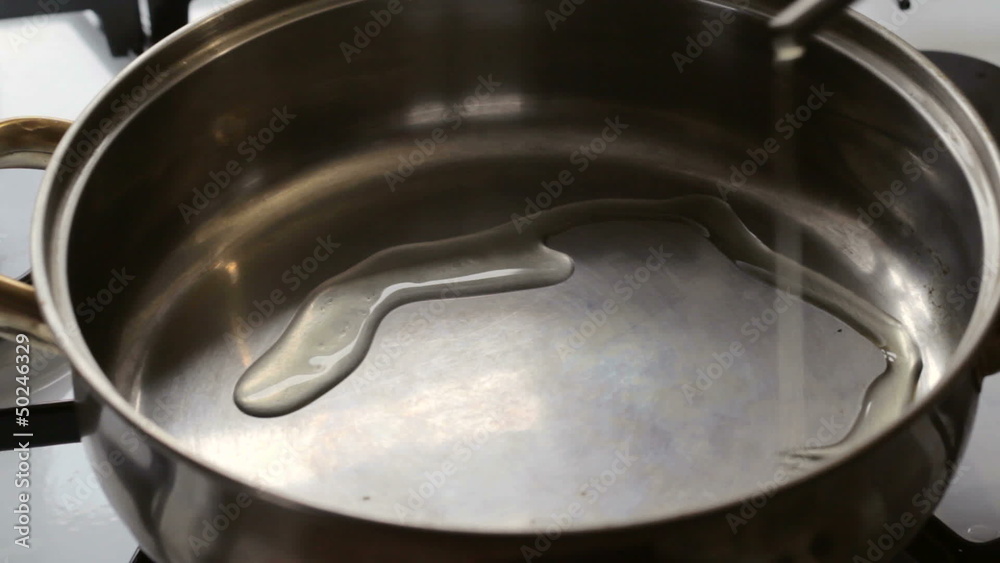Preparation of khinkali in a pan with water Preparation of khinkali in a pan with water