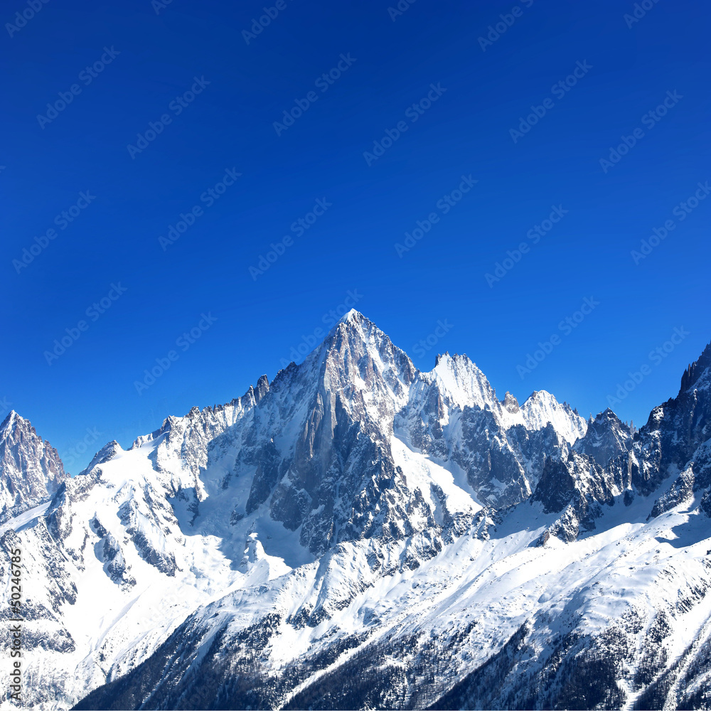 Aiguille Verte - Massif du Mont-Blanc (Haute-Savoie)