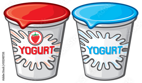 plastic container for yogurt