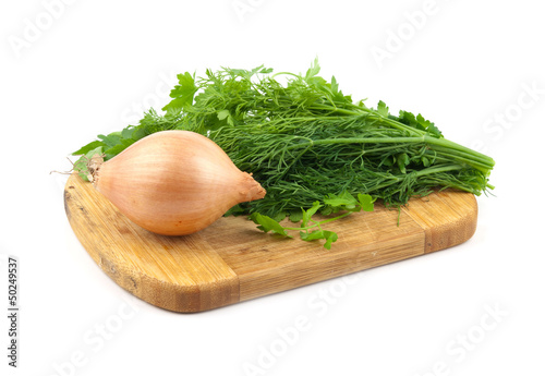 parsley and onion