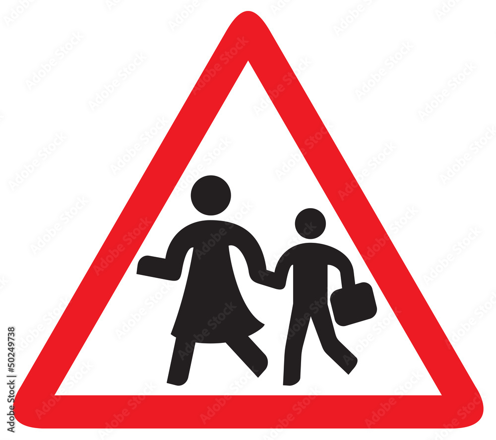 warning school sign warning school sign