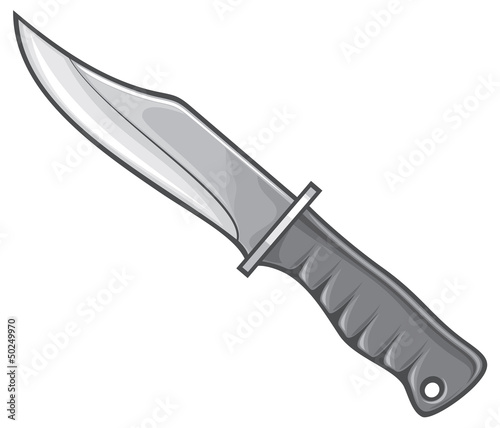 military knife with brass knuckles