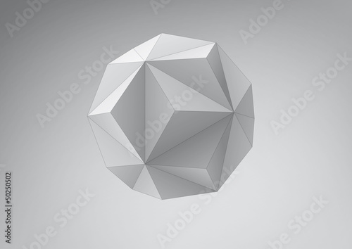 Small triambic icosahedron for your graphic design