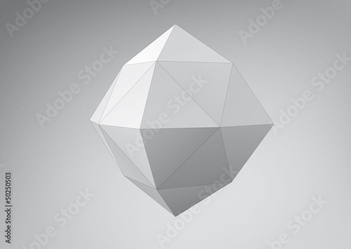 Crystal polyhedron. You can change colors