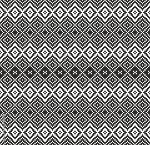Pattern in zigzag - black and white