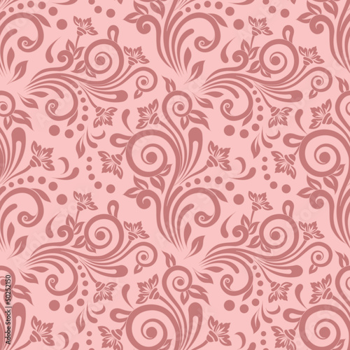 Vector vintage floral seamless pattern element