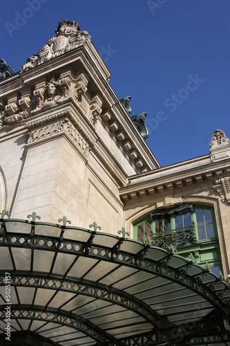 Détail architectural de la Gare des Brotteaux