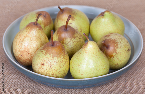 pears in the bowl