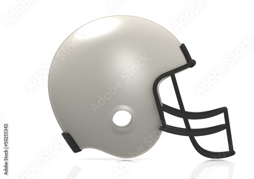 White American football helmet